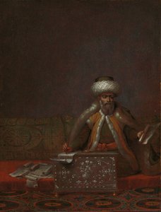 Kançılarya Başkanı Reis Efendi Yolculuk Efendi, Rektörlük Başkanı by Jean Baptiste Vanmour