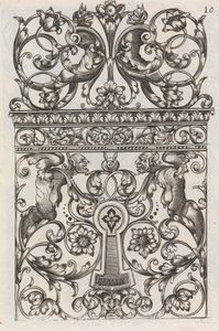 Çeşitli Çilingir Parçaları, sayfa 11 recto, yakl. 1663. by Jean Berain