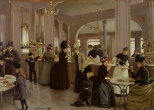 Gloppe Pastanesi, Champs Elysees, 1889. by Jean Beraud