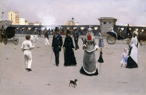 Avrupa Köprüsü, 1875 dolayları by Jean Beraud