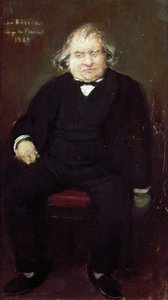 Fransız tarihçi, filozof, filolog ve yazar Joseph Ernest Renan#39;ın (1823-1892) portresi, Jean Beraud (1849-1935), Tablo by Jean Beraud
