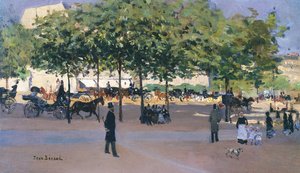 Pazar öğleden sonra, Paris gezinti by Jean Beraud