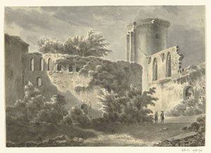 Château de Botwel'in avlusunun görünümü by Jean Bernard