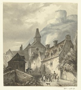 la Roche-Guyon'un görünümü