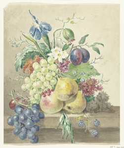 Çiçekler ve meyvelerin natürmort by Jean Bernard