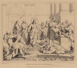 Bethesda Havuzunda İsa, St John by Jean Bernard Restout