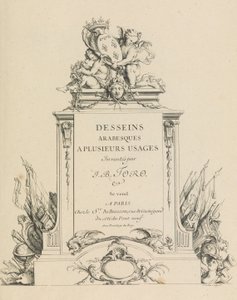 Birçok Kullanım İçin Arabesk Tasarımlar J.B. Toro Tarafından Buluştu Başlık Sayfası, 1716., 1716.
