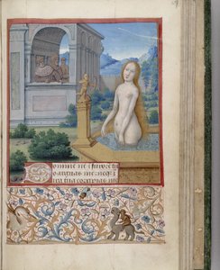 Bathsheba banyosu Saatler Kitabı, 1485-1499