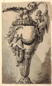 Dekoratif Bir Ewer için Tasarım by Jean Charles Delafosse