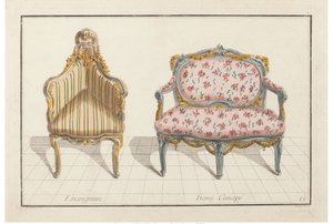 Köşe, Yarım Kanepe. Yeni Tarihsel İkonoloji veya Nitelikler Hierogliphyques, c.1768.