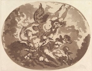 Venüs ve Aşk Tanrısı, 1766. by Jean Claude Richard Saint Non