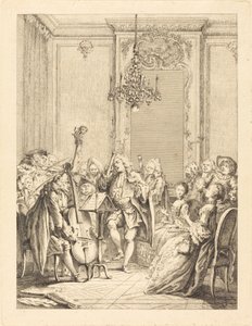 Konser by Jean Claude Richard de Saint Non after Hubert François Gravelot