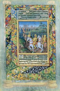 Bayan Lat. Q.v.I.126 fol.28v İsraillilerin ordusu, Louis dOrleans