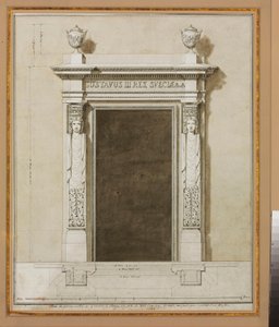 Salon de Compagnie için duvar dekorasyonu tasarımı by Jean Desmosthene (attr. to) Dugourc