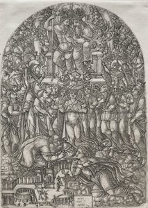Kıyamet: Tahtın önünde duran sayısız kalabalık, 1555. by Jean Duvet