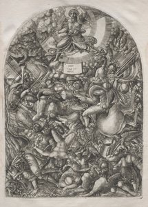 Kıyamet: Yırtıcı Kuşları Çağıran Güneşteki Melek, 1546-1556. by Jean Duvet