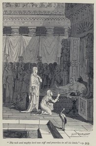 "Zengin ve güçlü lord tüm uzuvlarında katı ve güçsüzdü" (gravür) by Jean Edouard Dargent