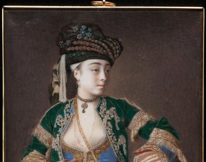 Laura Tarsi, "Bir Yunan Hanım", 1745-1749 by Jean Étienne Liotard