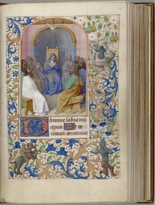 Pentekost Saatleri Kitabı, 1450-1499 by Jean Fouquet
