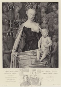 Meleklerle Çevrili Bakire ve Çocuk, c1450 by Jean Fouquet