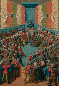 Alencon, 15. yüzyıl John II hakkında Karar by Jean Fouquet