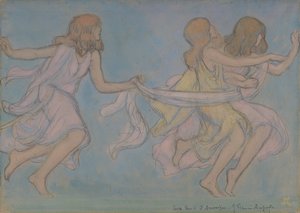 Oyundaki Çocuklar, 1915. by Jean Francis Auburtin