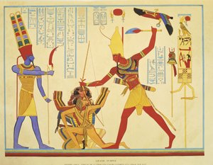 JF Champollion tarafından Abu Simbel tapınağındaki fresklerin çoğaltılması