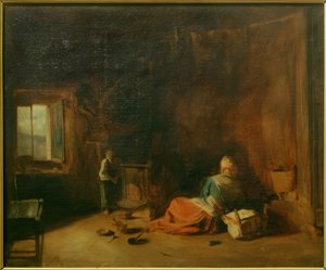 Kırsal iç by Jean Francois Gigoux
