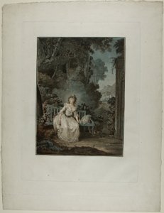 Madam Dugazon “Nina, ou La folle par amour” Operasında (Nina veya Aşktan Çıldırmış Kadın) by Jean Francois Janinet