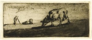 Bir Koyun Otlatma by Jean Francois Millet