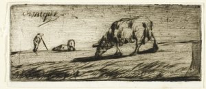Bir Koyun Otlatma by Jean Francois Millet