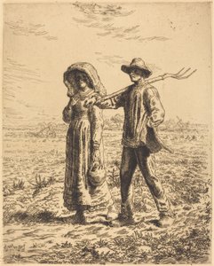 İşe Gidiş by Jean Francois Millet