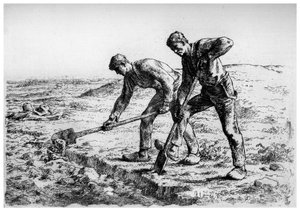Kazıcılar, c1835-1875 1924 by Jean Francois Millet