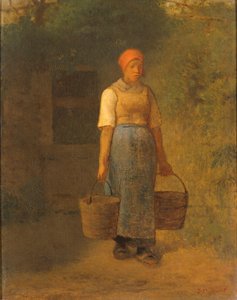 Su taşıyan kız by Jean Francois Millet