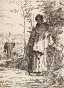 La Grande Bergère (Çoban). 1862 by Jean Francois Millet