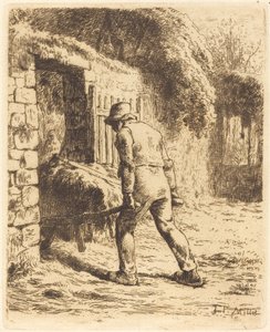 El Arabalı Adam (Gübreden dönen köylü) by Jean Francois Millet