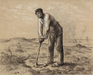 Çapalı Adam, c.1860-62 by Jean Francois Millet