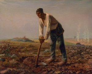 Çapa olan adam. 1860-1862 by Jean Francois Millet