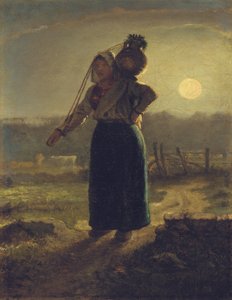 Norman sütçü kız, 1853-54 by Jean Francois Millet