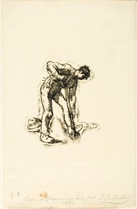 köylü kazma by Jean Francois Millet