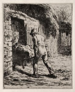 Gübre Yığınından Dönen Köylü by Jean Francois Millet