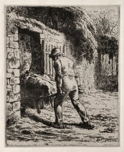 Gübre Yığınından Dönen Köylü, 1855-1856. by Jean Francois Millet