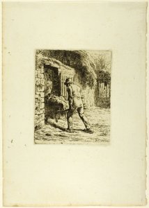 El Arabalı Köylü by Jean Francois Millet