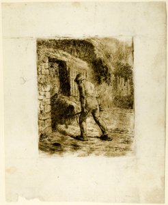 El Arabalı Köylü by Jean Francois Millet