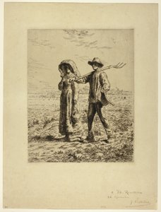 Köylüler İşe Gidiyor by Jean Francois Millet