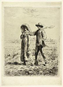 Köylüler İşe Gidiyor by Jean Francois Millet