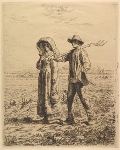 İşe Giden Köylüler, 1863. by Jean Francois Millet