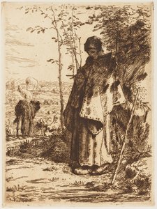 Çoban Örgüsü by Jean Francois Millet