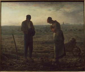 Angelus - tuval üzerine yağlı boya by Jean Francois Millet
