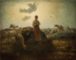 Sürünün Bekçisi, 187174. by Jean Francois Millet